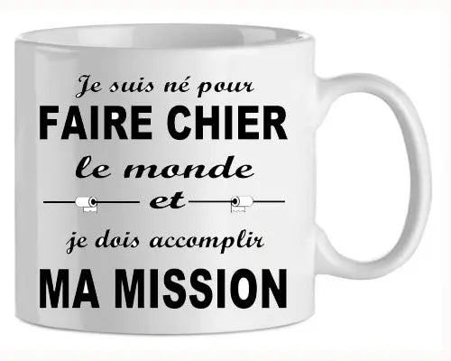 Mug - anniversaire - humour mission (ref - 82977) - mug | Shopping cadeaux 93