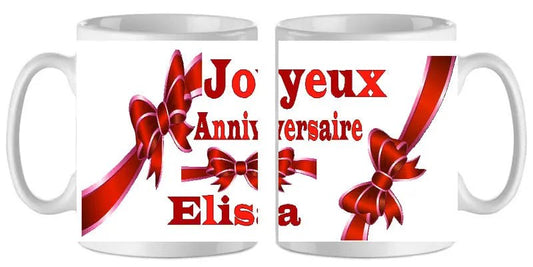 Mug - anniversaire joyeux anniv 3 (ref - 89727) - mug | Shopping cadeaux 93