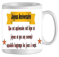 Mug - anniversaire leger (ref - 27929) - mug | Shopping cadeaux 93