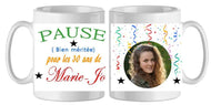Mug - anniversaire - photo - texte 1 (ref - 46875) - Mug personnalisé | Shopping cadeaux 93