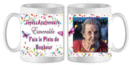 Mug - anniversaire - photo - texte 2 (ref - 35811) - Mug personnalisé | Shopping cadeaux 93