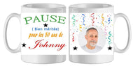 Mug - anniversaire - photo - texte 4 (ref - 22135) - Mug personnalisé | Shopping cadeaux 93