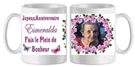 Mug - anniversaire - photo - texte (ref - 67869) - Mug personnalisé | Shopping cadeaux 93