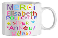 Mug - atsem - personnalisesuper année (ref - 67501) - Mug personnalisé | Shopping cadeaux 93