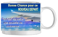 Mug - depart bonne chance (ref - 45063) - mug | Shopping cadeaux 93