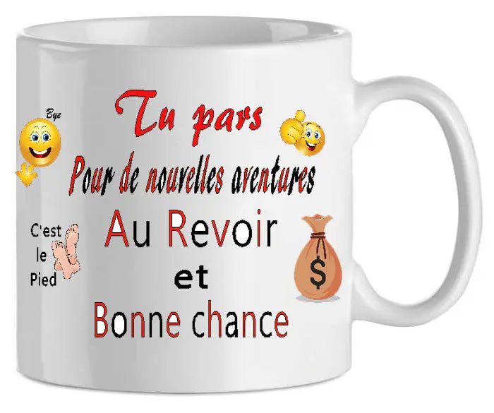 Mug - depart nouvelles aventures (ref - 89020) - mug | Shopping cadeaux 93
