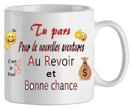Mug - depart nouvelles aventures (ref - 89020) - mug | Shopping cadeaux 93