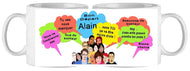 Mug - depart personnalise alain (ref - 82367) - mug | Shopping cadeaux 93