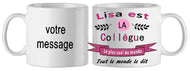Mug - depart personnalise lisa (ref - 54587) - mug | Shopping cadeaux 93