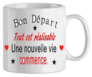 Mug - depart tout est realisable (ref - 44368) - mug | Shopping cadeaux 93