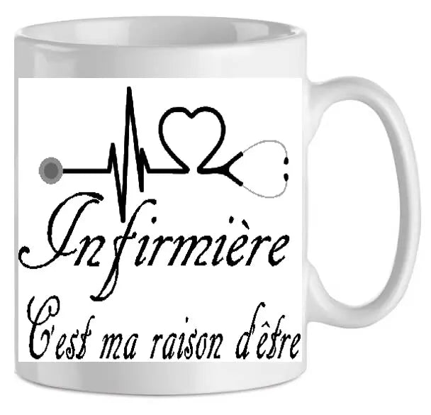Mug - infirmiere raison d'etre (ref - 84607) - mug | Shopping cadeaux 93