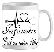 Mug - infirmiere raison d'etre (ref - 84607) - mug | Shopping cadeaux 93
