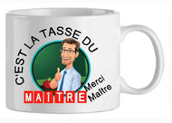 Mug - maitre c'est la tasse de 1 (ref - 65852) - Mug personnalisé | Shopping cadeaux 93