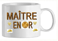 Mug - maitre en or (ref - 42662) - Mug personnalisé | Shopping cadeaux 93