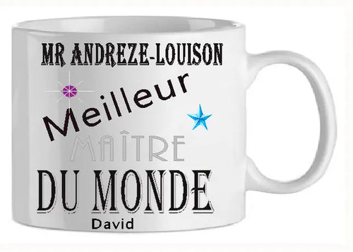 Mug - maitre - personnalise (ref - 15377) - Mug personnalisé | Shopping cadeaux 93