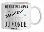 Mug - maitre - personnalise (ref - 15377) - Mug personnalisé | Shopping cadeaux 93
