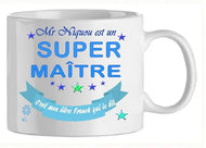 Mug - maitre - personnalise super maitre (ref - 58348) - Mug personnalisé | Shopping cadeaux 93