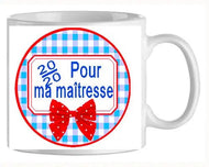 Mug - maitresse 20/20 pour ma maitresse (ref - 83561) - Mug personnalisé | Shopping cadeaux 93