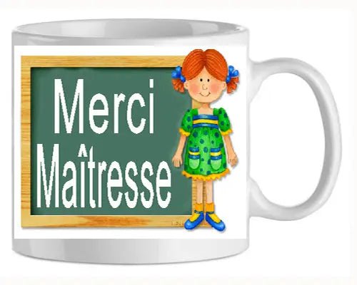 Mug - maitresse merci (ref - 64747) - Mug personnalisé | Shopping cadeaux 93