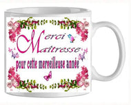 Mug - maitresse merveilleuse année (ref - 72029) - Mug personnalisé | Shopping cadeaux 93
