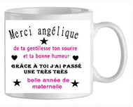 Mug - maitresse - personnalise ta gentillesse ton sourire (ref - 99581) - Mug personnalisé | Shopping cadeaux 93