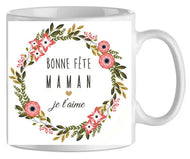 Mug - maman bonne fete maman je t'aime (ref - 34351) - mug | Shopping cadeaux 93