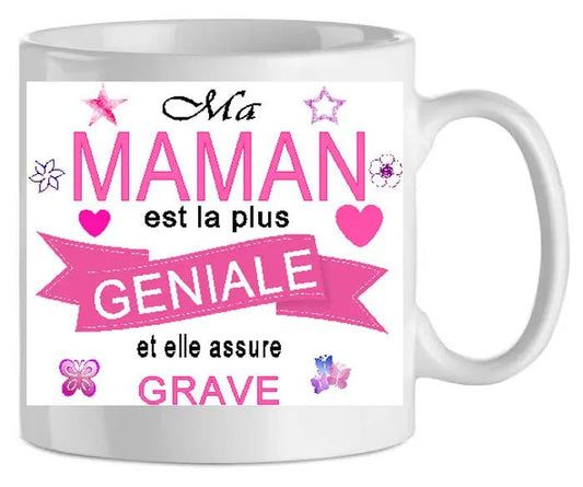 Mug - maman geniale (ref - 74119) - mug | Shopping cadeaux 93