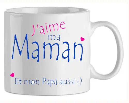 Mug - maman j'aime ma maman (ref - 32355) - mug | Shopping cadeaux 93