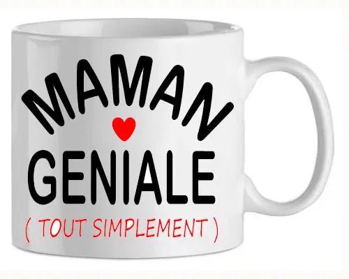 Mug - maman maman geniale (ref - 53918) - mug | Shopping cadeaux 93