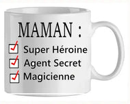 Mug - maman super heroine (ref - 75889) - mug | Shopping cadeaux 93