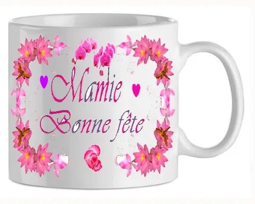 Mug - mamie - papy bonne fete (ref - 62225) - mug | Shopping cadeaux 93
