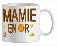 Mug - mamie - papy mamie en or (ref - 58059) - mug | Shopping cadeaux 93