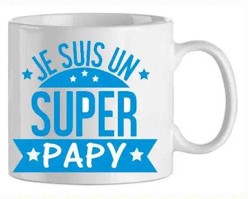 Mug - mamie - papy super papy (ref - 41408) - mug | Shopping cadeaux 93
