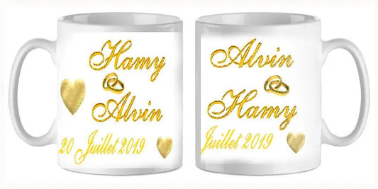 Mug - mariage 1 (ref - 97930) - mug mariage | Shopping cadeaux 93
