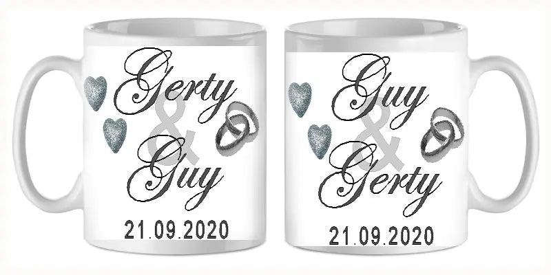 Mug - mariage 2 (ref - 49753) - mug mariage | Shopping cadeaux 93