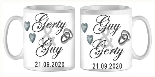 Mug - mariage 2 (ref - 49753) - mug mariage | Shopping cadeaux 93