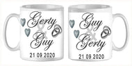 Mug - mariage 2 (ref - 49753) - mug mariage | Shopping cadeaux 93