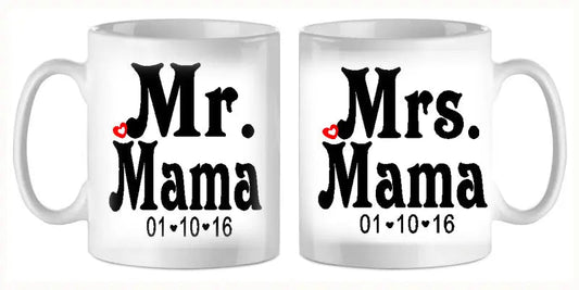 Mug - mariage 4 (ref - 52288) - mug mariage | Shopping cadeaux 93