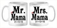 Mug - mariage 4 (ref - 52288) - mug mariage | Shopping cadeaux 93