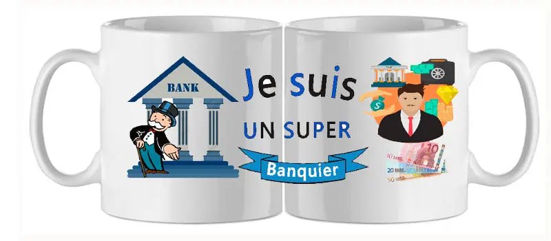 Mug - metier banquier (ref - 23169) - mug | Shopping cadeaux 93