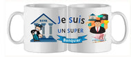 Mug - metier banquier (ref - 23169) - mug | Shopping cadeaux 93
