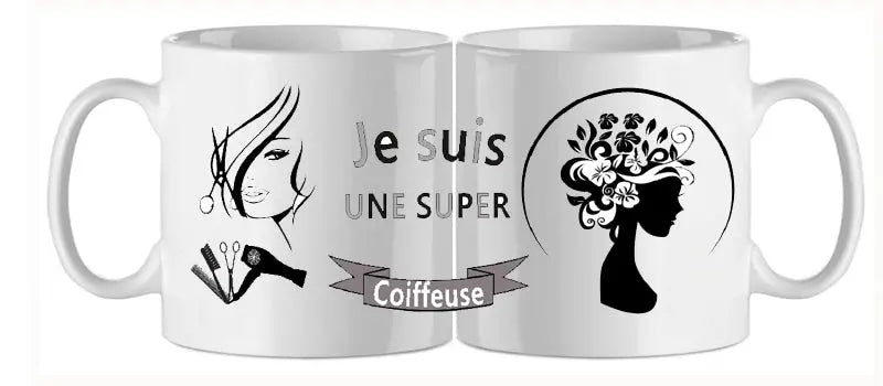 Mug - metier coiffeuse (ref - 17458) - mug | Shopping cadeaux 93