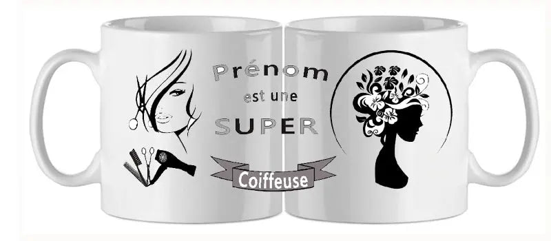 Mug - metier coiffeuse (ref - 94430) - mug | Shopping cadeaux 93