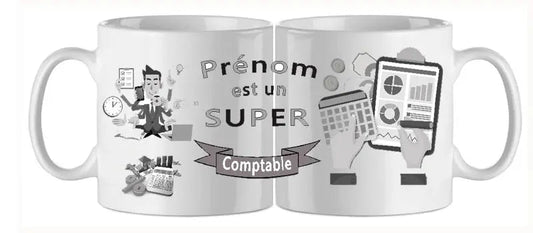 Mug - metier comptable (ref - 26583) - mug | Shopping cadeaux 93