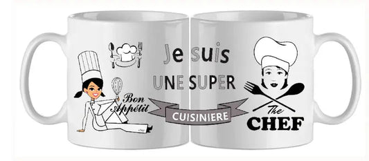 Mug - metier cuisiniere (ref - 29640) - mug | Shopping cadeaux 93