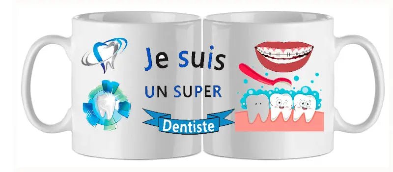 Mug - metier dentiste (ref - 25623) - mug | Shopping cadeaux 93