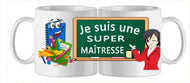 Mug - metier maitresse (ref - 37531) - mug | Shopping cadeaux 93