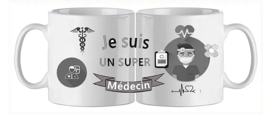 Mug - metier medecin (ref - 23771) - mug | Shopping cadeaux 93