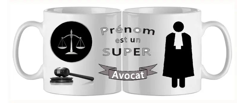 Mug - metier personnalise avocat (ref - 90484) - Mug personnalisé | Shopping cadeaux 93