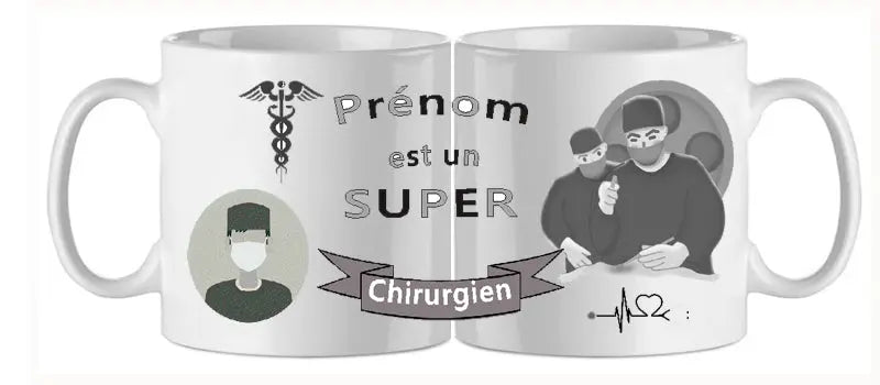 Mug - metier personnalise chirurgien (ref - 66132) - Mug personnalisé | Shopping cadeaux 93